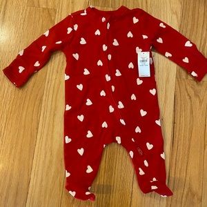 Valentine one piece 0-3 months NWT